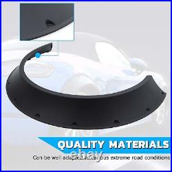 4x For VW Touran MK1 Matte Black Fender Flares 4 Wheel Arched CONCAVE Widebody