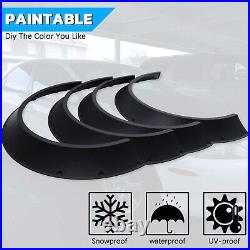 4x For VW Touran MK1 Matte Black Fender Flares 4 Wheel Arched CONCAVE Widebody