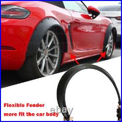 4x For VW Touran MK1 Matte Black Fender Flares 4 Wheel Arched CONCAVE Widebody