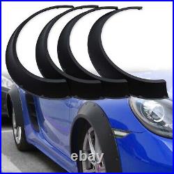 4x For VW Touran MK1 Matte Black Fender Flares 4 Wheel Arched CONCAVE Widebody