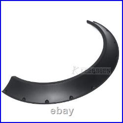 4x For VW Touran MK1 Matte Black Fender Flares 4 Wheel Arched CONCAVE Widebody