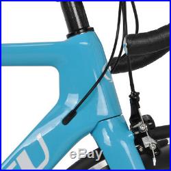 56cm AERO Full Carbon Road bike frame 700C Wheel Clincher Fork seatpost V brake