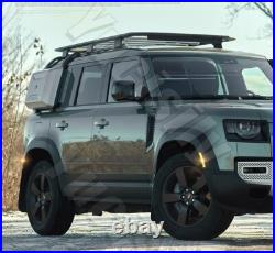 6pcs LED Matte Black Wheel Fender Trim Kit Eyebrow fit LR Defender 110 2020-2025