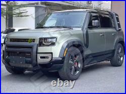 6pcs LED Matte Black Wheel Fender Trim Kit Eyebrow fit LR Defender 110 2020-2025