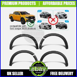 85mm OEM LOOK MATTE BLACK WHEEL ARCHES Fits Ford Ranger 2023- PARK ASSIST MODEL