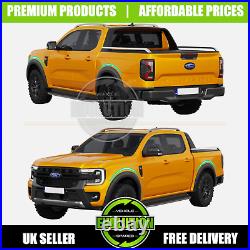 85mm OEM LOOK MATTE BLACK WHEEL ARCHES Fits Ford Ranger 2023- PARK ASSIST MODEL