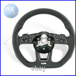 AUDI A2 A3 A4 8W A5 S-Line Flat Bottom Steering Wheel w Gear Shifters 2016-2020