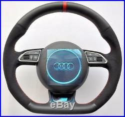 AUDI S Line ALCANTARA A3 S3 RS3 8V A1 S1 8X Q3 RS 8U Flat Bottom Steering wheel