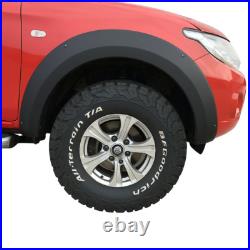 Abs Plastic Matte Black Wheel Arch Body Cladding For Mitsubishi L200 2015+
