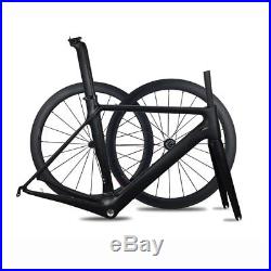 Aero Carbon Road Bike Frame Wheels T1000 Carbon Racing Bicycle Frameset 2018 New