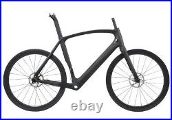 Aero Carbon frame Road Bike Wheels Clincher Tubeless Rotors 700C Disc Brake 54cm