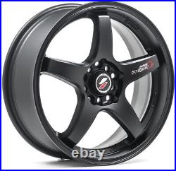 Alloy Wheels 15 Lenso D1R Black Matt For Daewoo Lanos 97-06