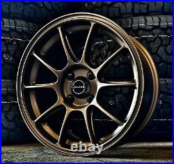 Alloy Wheels 15 SR-9 For Citroen C1 Peugeot 107 108 4x100 Bronze