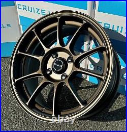 Alloy Wheels 15 SR-9 For Citroen C1 Peugeot 107 108 4x100 Bronze