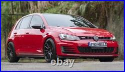Alloy Wheels 17 02 For Vw Arteon Beetle Bora Caddy Cc Eos Golf 5x112 Black