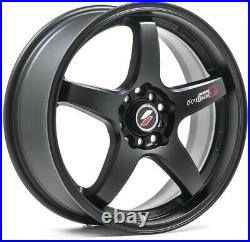 Alloy Wheels 17 Lenso D1R Black Matt For Vauxhall Cavalier C 88-95