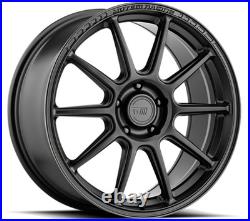 Alloy Wheels 17 Motegi Racing SS10 Black Matt For Kia Venga 10-19
