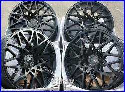 Alloy Wheels 18 LG2 For 5x100 Audi A1 A2 A3 2003 TT Roadster 2006 Black