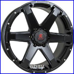 Alloy Wheels 20 Tomahawk Chinook Black Matt For Hyundai Galloper 91-03