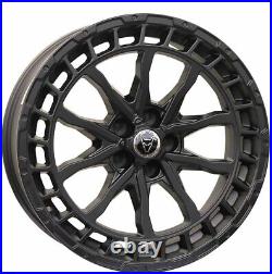 Alloy Wheels 20 Wolfrace Explorer Wolf Black Matt For Peugeot 3008 Mk2 16-20