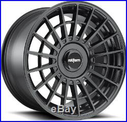 Alloy Wheels (4) 8.5x18 Rotiform LAS-R Black Matt 5x100/112 et35
