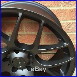 Alloy Wheels 4 x 19 Fox MS007 Matt Black Staggered BMW 3 Series E90 E91 E92 E93