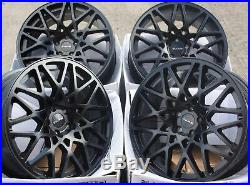 Alloy Wheels X 4 18 Black Lg-2 For 5x100 Seat Ibiza Leon Skoda Fabia