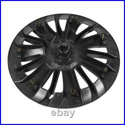 (Asymmetric)4PCS 19in Matte Black Sporty Wheel Hub Cap ForModel Y 2020-2023