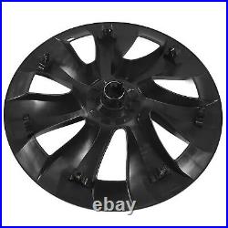 (Asymmetric)Hubcap Wheel Covers 4Pcs Matte Black Stylish Automotive