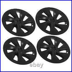 (Asymmetric)Hubcap Wheel Covers 4Pcs Matte Black Stylish Automotive