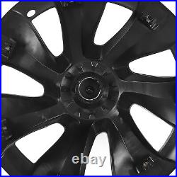 (Asymmetric)Hubcap Wheel Covers 4Pcs Matte Black Stylish Automotive