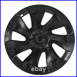 (Asymmetric)Hubcap Wheel Covers 4Pcs Matte Black Stylish Automotive