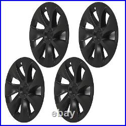 (Asymmetric)Hubcap Wheel Covers 4Pcs Matte Black Stylish Automotive