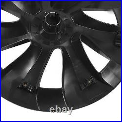 (Asymmetric)Hubcap Wheel Covers 4Pcs Matte Black Stylish Automotive