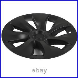 (Asymmetric)Hubcap Wheel Covers 4Pcs Matte Black Stylish Automotive