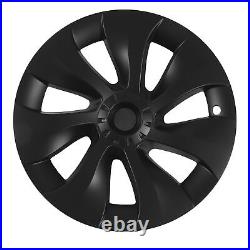 (Asymmetric)Hubcap Wheel Covers 4Pcs Matte Black Stylish Automotive