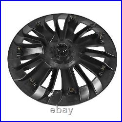 (Asymmetrical)4 Pcs Wheel Cover Hubcap 19in Wheel Hub Cap Matte Black Cool