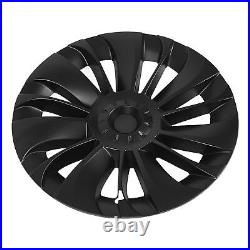 (Asymmetrical)4 Pcs Wheel Cover Hubcap 19in Wheel Hub Cap Matte Black Cool