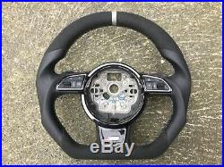 Audi A1 S1 A6 S6 A7 S7 Rs7 A8 S8 Dsg Custom Made Flat Bottom Steering Wheel