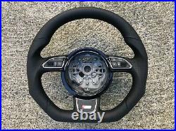 Audi A1 S1 A6 S6 C7 A7 A8 New Custom Made Flat Bottom Steering Wheel