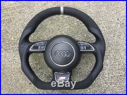 Audi A1 S1 A6 S6 Rs6 A7 S7 Rs7 A8 S8 Custom Made Flat Bottom Steering Wheel
