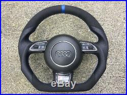 Audi A1 S1 A6 S6 Rs6 A7 S7 Rs7 A8 S8 Custom Made Flat Bottom Steering Wheel