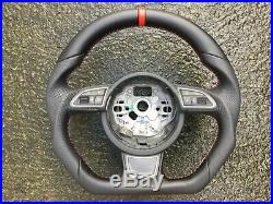 Audi A1 S1 A6 S6 Rs6 A7 S7 Rs7 A8 S8 New Custom Made Flat Bottom Steering Wheel