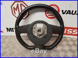 Audi A3 8p S Line 08-13 Black Leather Flat Bottom Steering Wheel Multifunction