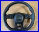 Audi A3 8v S Line Flat Bottom Leather Steering Wheel Black With Round Airbag