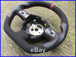 Audi A3 A4 A5 A6 Q7 A8 Dsg Paddle New Custom Made Flat Bottom Steering Wheel