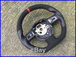 Audi A3 A4 A5 A6 Q7 A8 Dsg Paddle New Custom Made Flat Bottom Steering Wheel