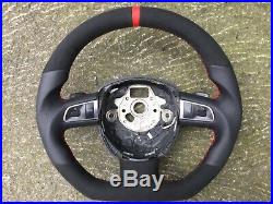 Audi A3 A4 A5 A6 Q7 A8 Dsg Paddle New Custom Made Flat Bottom Steering Wheel