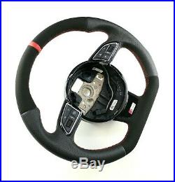 Audi A3 A4 A5 S-line Sline Flat Bottom steering wheel Alcantara + leather