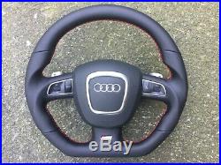 Audi A3 A4 S4 A5 A6 A8 Dsg Paddle New Custom Made Flat Bottom Steering Wheel